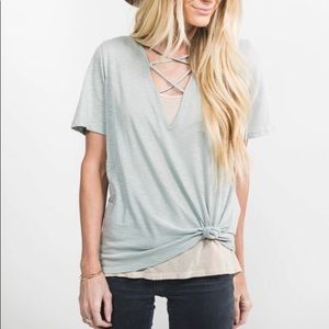 Stevie Hender Criss cross tee